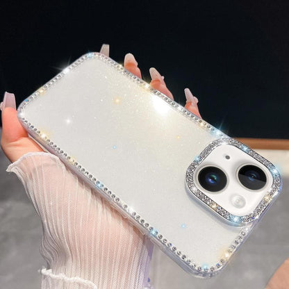 Rhinestone Glitter TPU 4-corners Anti-fall Phone Case, For iPhone 16, For iPhone 15 Pro Max, For iPhone 15 Pro, For iPhone 15