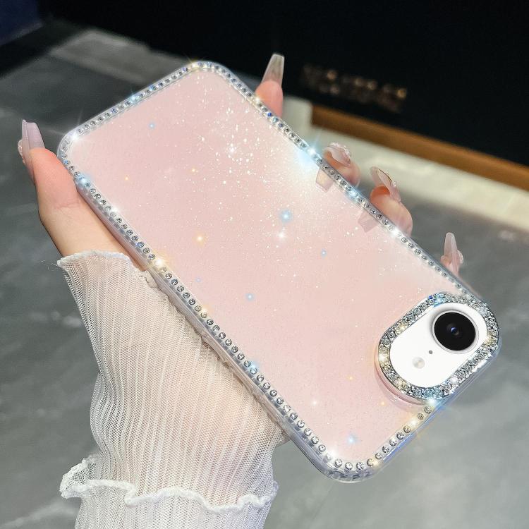 Rhinestone Glitter TPU 4-corners Anti-fall Phone Case, For iPhone 18 Pro / 17 Pro, For iPhone 18 Pro Max / 17 Pro Max, For iPhone 17e / 16e, For iPhone 17
