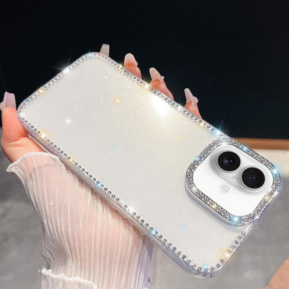 Rhinestone Glitter TPU 4-corners Anti-fall Phone Case