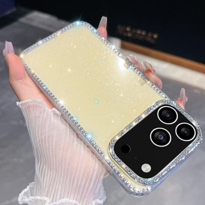 Rhinestone Glitter TPU 4-corners Anti-fall Phone Case