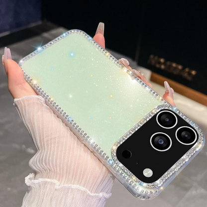 Rhinestone Glitter TPU 4-corners Anti-fall Phone Case, For iPhone 18 Pro / 17 Pro, For iPhone 18 Pro Max / 17 Pro Max, For iPhone 17e / 16e, For iPhone 17