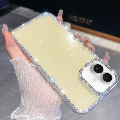 Rhinestone Glitter TPU 4-corners Anti-fall Phone Case, For iPhone 18 Pro / 17 Pro, For iPhone 18 Pro Max / 17 Pro Max, For iPhone 17e / 16e, For iPhone 17