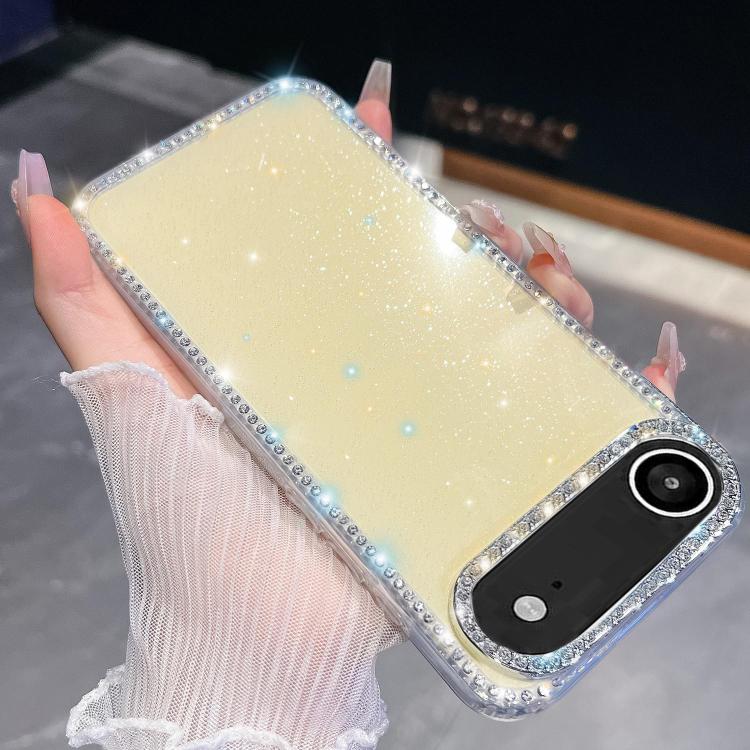 Rhinestone Glitter TPU 4-corners Anti-fall Phone Case