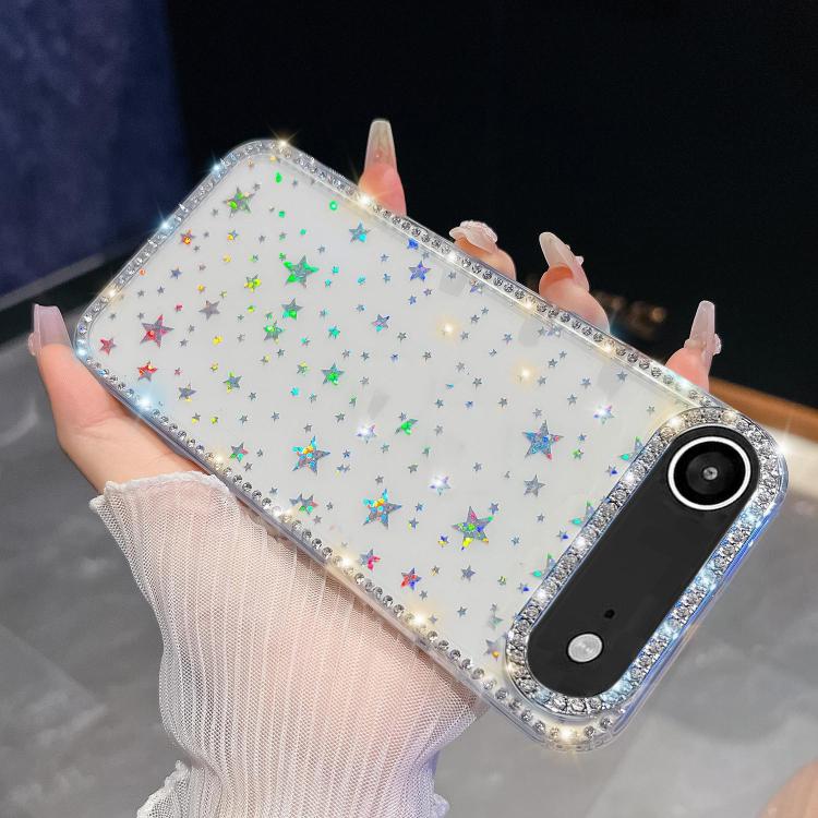 Rhinestone Glitter TPU 4-corners Anti-fall Phone Case