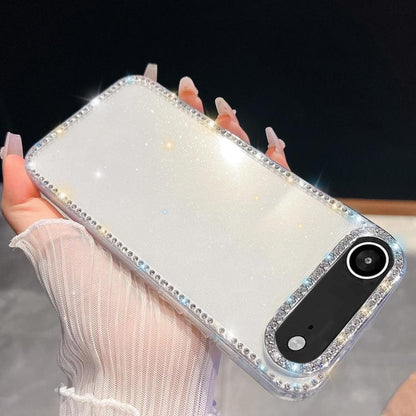 Rhinestone Glitter TPU 4-corners Anti-fall Phone Case