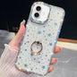 Rhinestone Glitter TPU Ring Holder Anti-fall Phone Case, For iPhone 16e, For iPhone 16 Pro Max, For iPhone 16 Pro, For iPhone 16 Plus