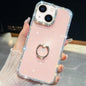 Rhinestone Glitter TPU Ring Holder Anti-fall Phone Case, For iPhone 14, For iPhone 14 Pro, For iPhone 14 Pro Max, For iPhone 13 Pro Max
