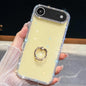 Rhinestone Glitter TPU Ring Holder Anti-fall Phone Case, For iPhone Air, For iPhone 16 Pro Max, For iPhone 16 Pro, For iPhone 16 Plus