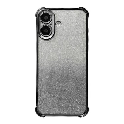 Electrpolated Glitter Four-corner Shockproof Space TPU Phone Case, For iPhone 16