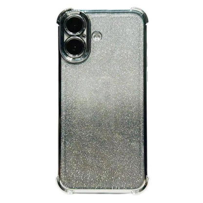 Electrpolated Glitter Four-corner Shockproof Space TPU Phone Case, For iPhone 16