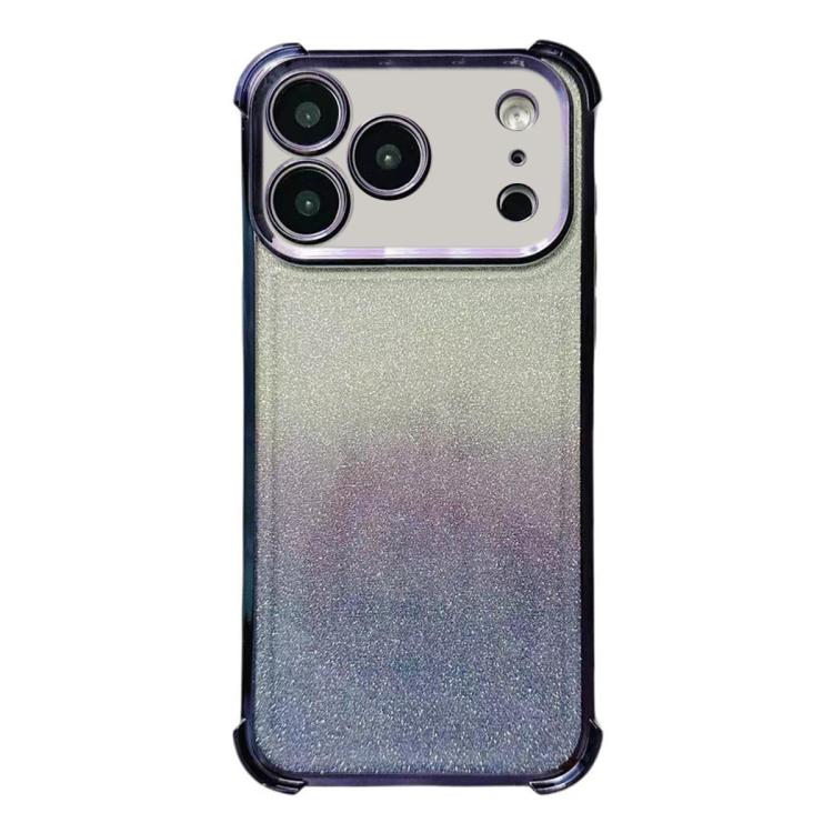 Electrpolated Glitter Four-corner Shockproof Space TPU Phone Case, For iPhone 17e / 16e, For iPhone 17 Pro Max, For iPhone 17 Pro, For iPhone 17