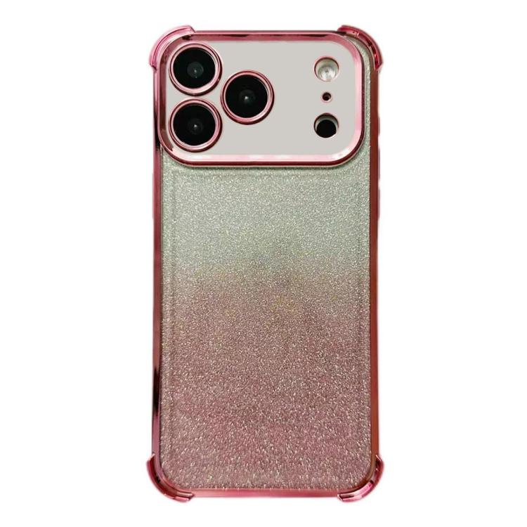 Electrpolated Glitter Four-corner Shockproof Space TPU Phone Case, For iPhone 17e / 16e, For iPhone 17 Pro Max, For iPhone 17 Pro, For iPhone 17