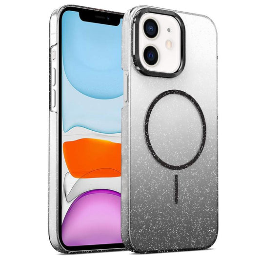 Gold Diamond Glitter Gradient MagSafe Shockproof Phone Case