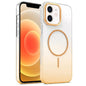 Gold Diamond Glitter Gradient MagSafe Shockproof Phone Case, For iPhone 12, For iPhone 12 Pro Max, For iPhone 12 Pro, For iPhone 11 Pro Max