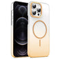 Gold Diamond Glitter Gradient MagSafe Shockproof Phone Case