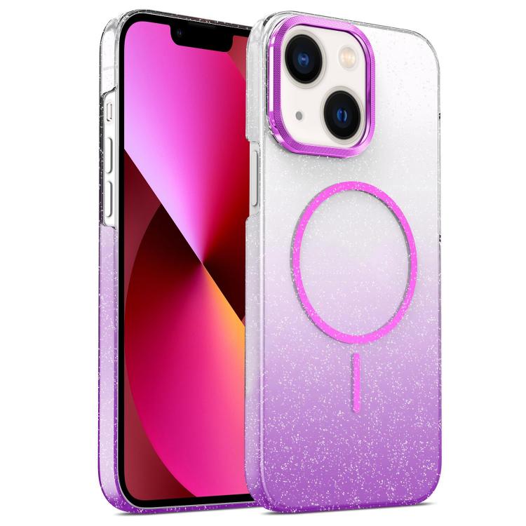 Gold Diamond Glitter Gradient MagSafe Shockproof Phone Case