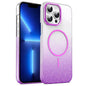 Gold Diamond Glitter Gradient MagSafe Shockproof Phone Case, For iPhone 14 Pro Max, For iPhone 13 Pro Max, For iPhone 13 Pro, For iPhone 13