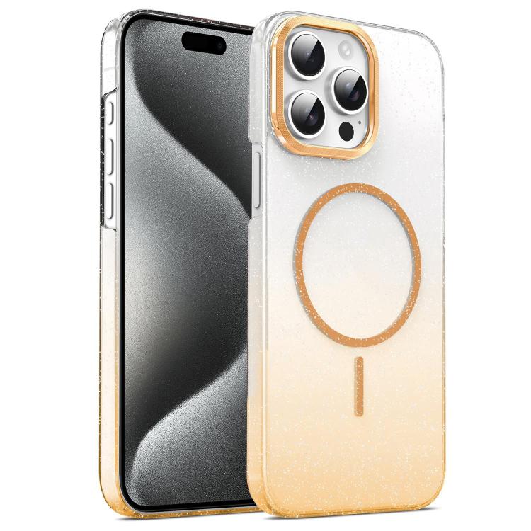 Gold Diamond Glitter Gradient MagSafe Shockproof Phone Case