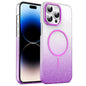 Gold Diamond Glitter Gradient MagSafe Shockproof Phone Case, For iPhone 14 Pro Max, For iPhone 13 Pro Max, For iPhone 13 Pro, For iPhone 13