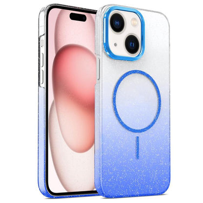 Gold Diamond Glitter Gradient MagSafe Shockproof Phone Case