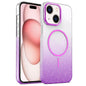 Gold Diamond Glitter Gradient MagSafe Shockproof Phone Case, For iPhone 16, For iPhone 15 Pro Max, For iPhone 15 Pro, For iPhone 15 Plus