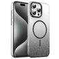 Gold Diamond Glitter Gradient MagSafe Shockproof Phone Case, For iPhone 16, For iPhone 15 Pro Max, For iPhone 15 Pro, For iPhone 15 Plus