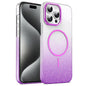 Gold Diamond Glitter Gradient MagSafe Shockproof Phone Case, For iPhone 16, For iPhone 15 Pro Max, For iPhone 15 Pro, For iPhone 15 Plus