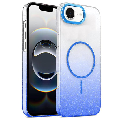 Gold Diamond Glitter Gradient MagSafe Shockproof Phone Case, For iPhone 17e / 16e, For iPhone 16 Pro Max, For iPhone 16 Pro, For iPhone 16 Plus