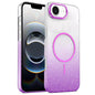 Gold Diamond Glitter Gradient MagSafe Shockproof Phone Case, For iPhone 17e / 16e, For iPhone 16 Pro Max, For iPhone 16 Pro, For iPhone 16 Plus