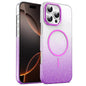 Gold Diamond Glitter Gradient MagSafe Shockproof Phone Case, For iPhone 17e / 16e, For iPhone 16 Pro Max, For iPhone 16 Pro, For iPhone 16 Plus