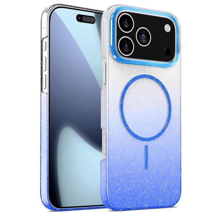 Gold Diamond Glitter Gradient MagSafe Shockproof Phone Case, For iPhone 17 Pro Max, For iPhone 17 Pro, For iPhone 17, For iPhone Air