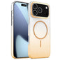 Gold Diamond Glitter Gradient MagSafe Shockproof Phone Case, For iPhone 17 Pro Max, For iPhone 17 Pro, For iPhone 17, For iPhone Air