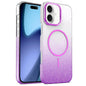 Gold Diamond Glitter Gradient MagSafe Shockproof Phone Case, For iPhone 17 Pro Max, For iPhone 17 Pro, For iPhone 17, For iPhone Air