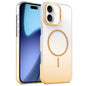 Gold Diamond Glitter Gradient MagSafe Shockproof Phone Case, For iPhone 17 Pro Max, For iPhone 17 Pro, For iPhone 17, For iPhone Air