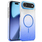 Gold Diamond Glitter Gradient MagSafe Shockproof Phone Case, For iPhone 17 Pro Max, For iPhone 17 Pro, For iPhone 17, For iPhone Air