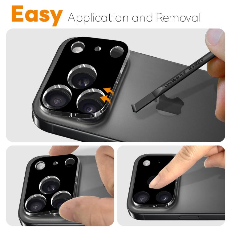 NORTHJO Camera Lens Protector 3D HD Tempered Glass Film, For iPhone 17 Pro Max, For iPhone 17 Pro, For iPhone 17, For iPhone Air