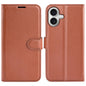 Litchi Texture Horizontal Flip Leather Phone Case with Holder, For iPhone 17 Pro, For iPhone 17