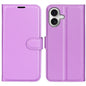 Litchi Texture Horizontal Flip Leather Phone Case with Holder, For iPhone 17 Pro, For iPhone 17