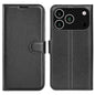 Litchi Texture Horizontal Flip Leather Phone Case with Holder, For iPhone 17 Pro, For iPhone 17