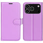 Litchi Texture Horizontal Flip Leather Phone Case with Holder, For iPhone 17 Pro, For iPhone 17