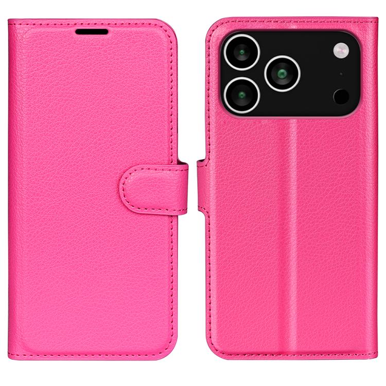 Litchi Texture Horizontal Flip Leather Phone Case with Holder, For iPhone 17 Pro, For iPhone 17