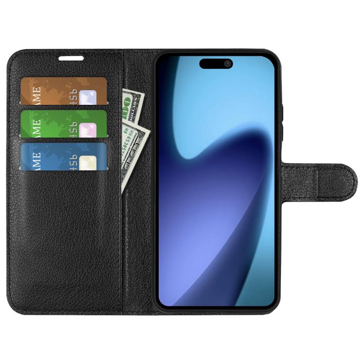 Litchi Texture Horizontal Flip Leather Phone Case with Holder, For iPhone Air