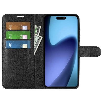 Litchi Texture Horizontal Flip Leather Phone Case with Holder, For iPhone Air