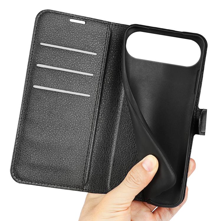 Litchi Texture Horizontal Flip Leather Phone Case with Holder, For iPhone Air
