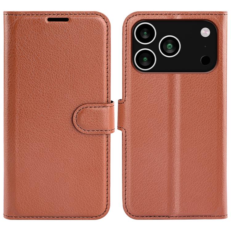 Litchi Texture Horizontal Flip Leather Phone Case with Holder, For iPhone 17e / 16e, For iPhone 17 Pro Max