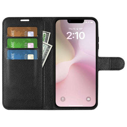Litchi Texture Horizontal Flip Leather Phone Case with Holder, For iPhone 17e / 16e, For iPhone 17 Pro Max