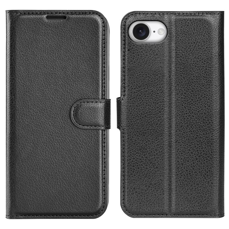 Litchi Texture Horizontal Flip Leather Phone Case with Holder, For iPhone 16e