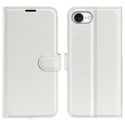 Litchi Texture Horizontal Flip Leather Phone Case with Holder, For iPhone 16e