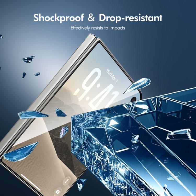 ENKAY Thickened Glue No White Edge High Aluminum-silicon Tempered Glass Film, For iPhone Duo Outer Screen, For iPhone 18 Pro, For iPhone 18 Pro Max, For iPhone 17 Pro Max, For iPhone 17 Pro, For iPhone 17, For iPhone Air