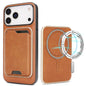 Kalebol Slim MagSafe Ring Magnetic Card Bag Leather Phone Case, For iPhone Duo, For iPhone 18 Pro, For iPhone 18 Pro Max, For iPhone 17 Pro Max
